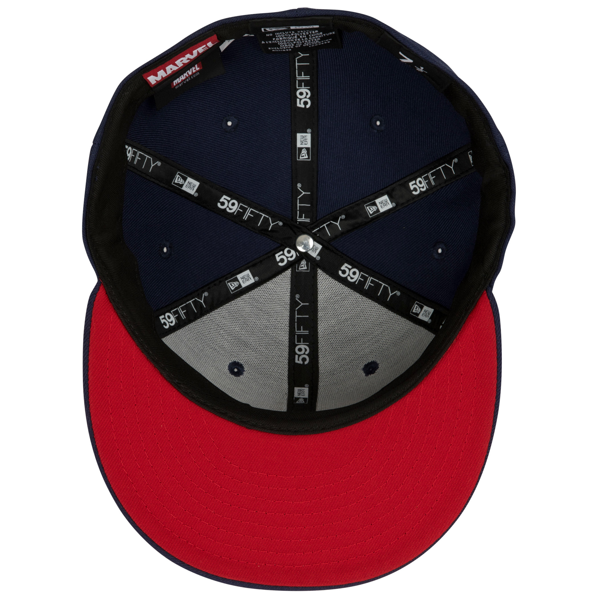 Captain America American Flag Navy Colorway New Era 59Fifty Fitted